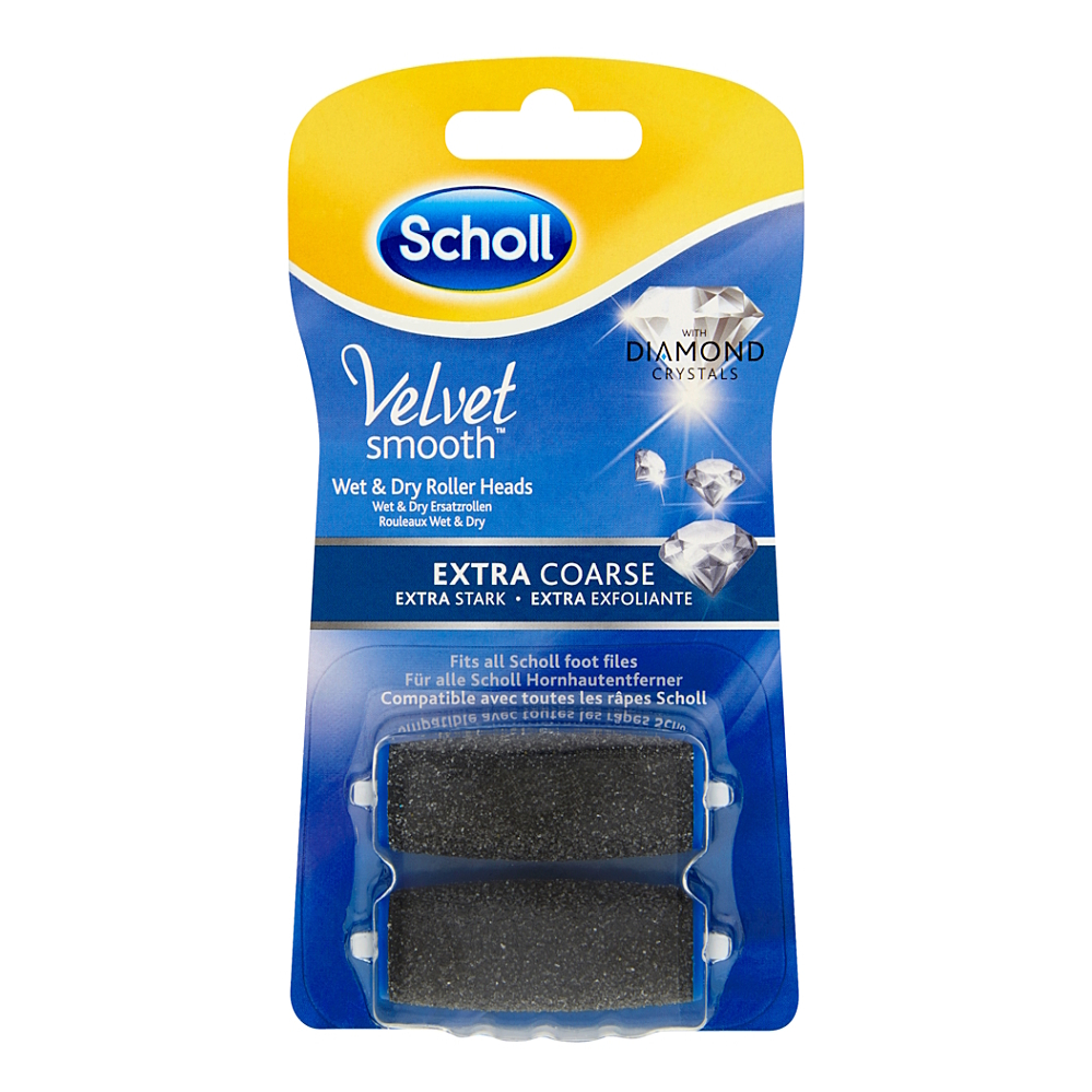 SCHOLL Velvet smooth rotačná hlavica extra drsná 2 kusy