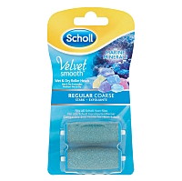 SCHOLL Velvet smooth rotačná hlavica stredne drsná 2 kusy