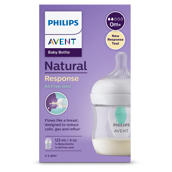 PHILIPS AVENT Fľaša Natural Response s ventilom AirFree 125 ml, 0m+