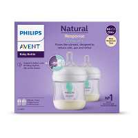 PHILIPS AVENT Fľaša Natural Response s ventilom AirFree 125 ml, 0m+, 2 ks