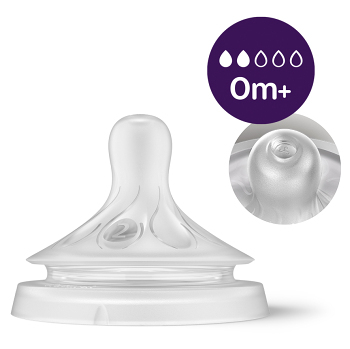 PHILIPS AVENT Fľaša Natural Response s ventilom AirFree 125 ml, 0m+, 2 ks