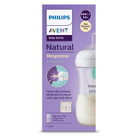 PHILIPS AVENT Fľaša Natural Response s ventilom AirFree 260 ml, 1m+, medveď