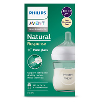 PHILIPS AVENT Fľaša Natural Response sklenená 120 ml 0m+