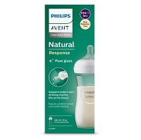 PHILIPS AVENT Fľaša Natural Response sklenená 240 ml 1m+