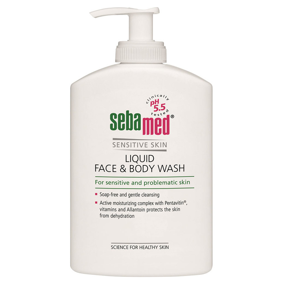 SEBAMED Jemná umývacia emulzia na telo a tvár s pumpičkou 400 ml