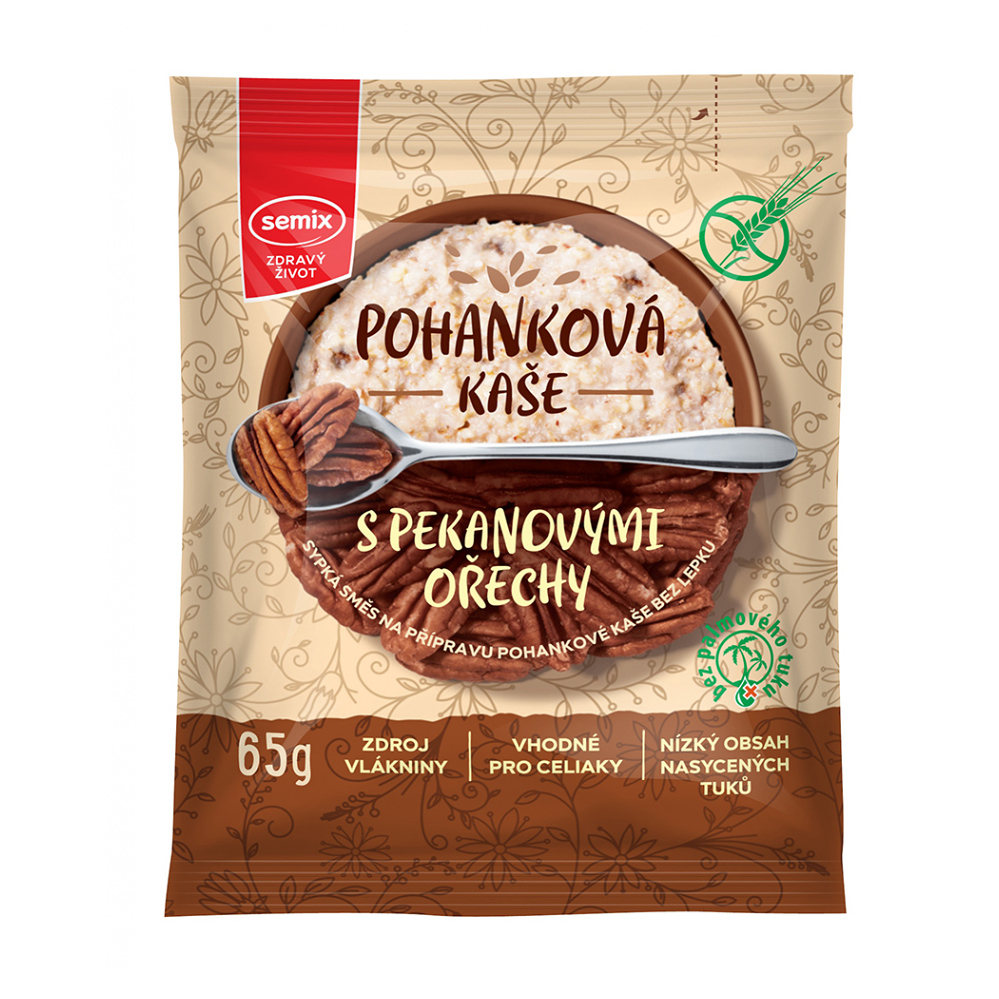 SEMIX Pohánková kaša S pekanovými orechmi bez lepku 65 g