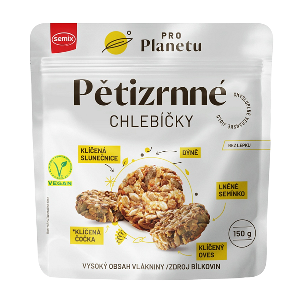 SEMIX Pro planetu päťzrnné chlebíčky 150 g