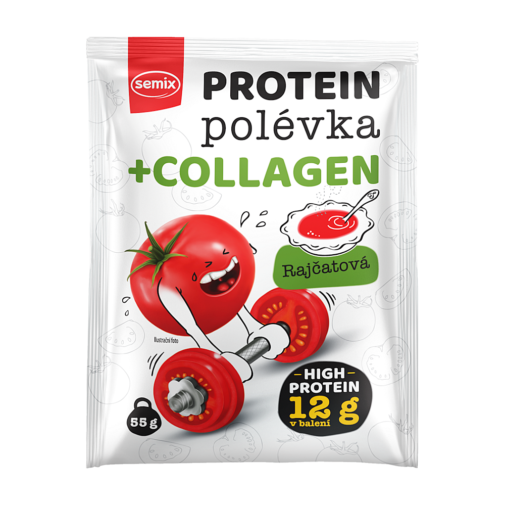 SEMIX Proteínová polievka paradajková s kolagénom 55 g