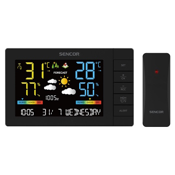SENCOR SWC 4440 Meteostanica (Meteostanice) - Bezdrôtový, Digitálny/e, Elektrické, Meracie, Na batérie