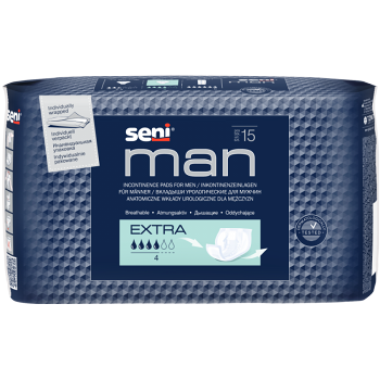 SENI Man Extra inkontinenčné vložky 15 kusov