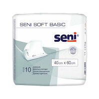 SENI Soft basic absorpčné podložky 2 kvapky 60 x 40 cm 10 kusov