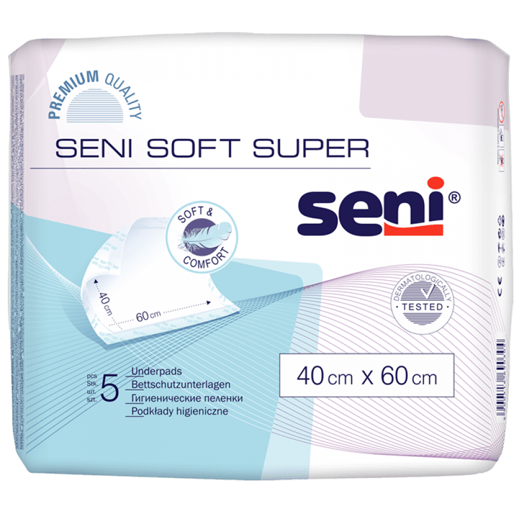 E-shop Podložky absorpčné Seni Soft 60x40cm 5ks