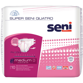 Seni Super Quatro Medium 10ks inkontinenčné plienkové nohavičky