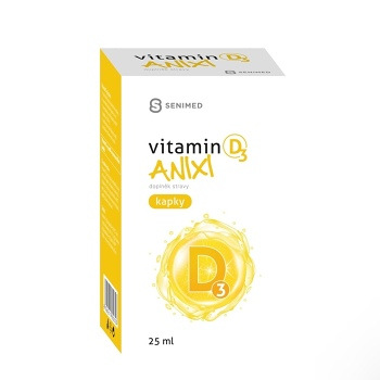 SENIMED Anixi vitamín D3 kvapky 25 ml (Vitamíny na imunitu) - Jednozložkové