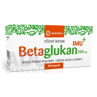 SENIMED Betaglukan 200 mg IMU+ s vlákninou a vitamínom D 60 kapsúl