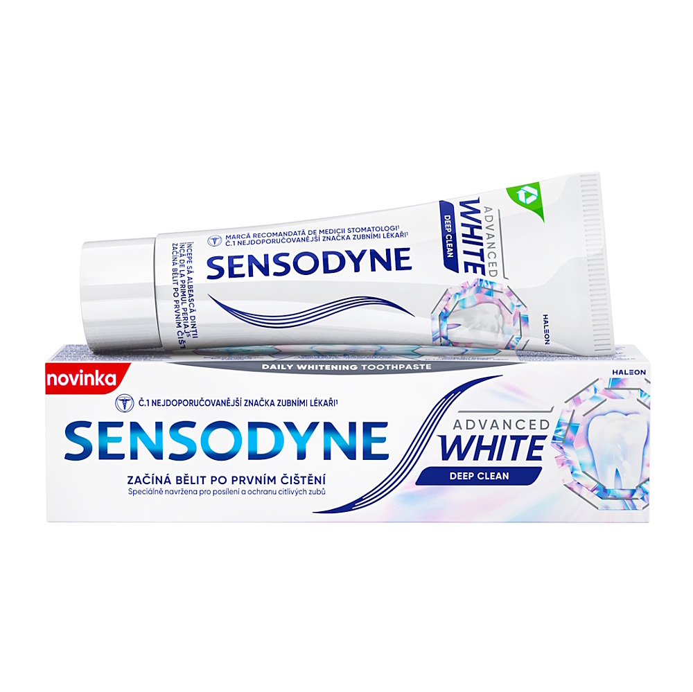 SENSODYNE Advance white deep clean zubná pasta 75 ml