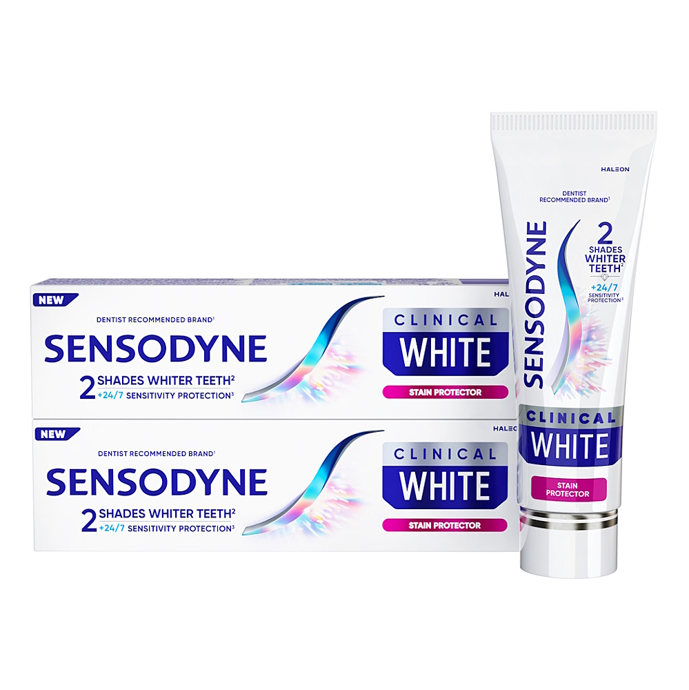 SENSODYNE Clinical White zubná pasta 2x75 ml