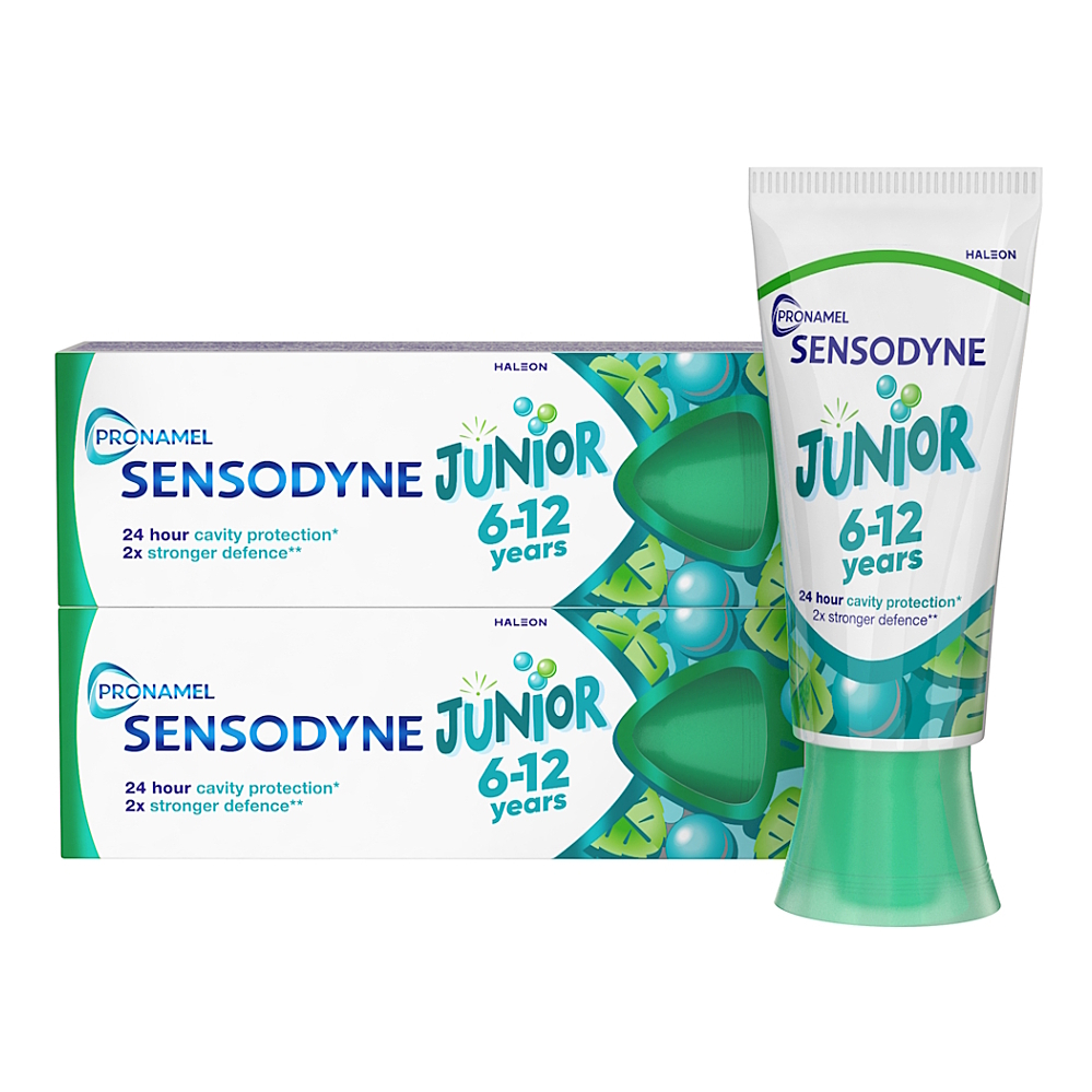 SENSODYNE Junior zubná pasta pre deti 6-12 rokov 2 x 50 ml