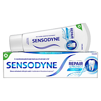 SENSODYNE REPAIR & PROTECT Zubná Pasta 75ML (Zubné pasty na citlivé zuby a ďasná) - Upokojujúci, Ochranný, Klasické, Ošetrujúci