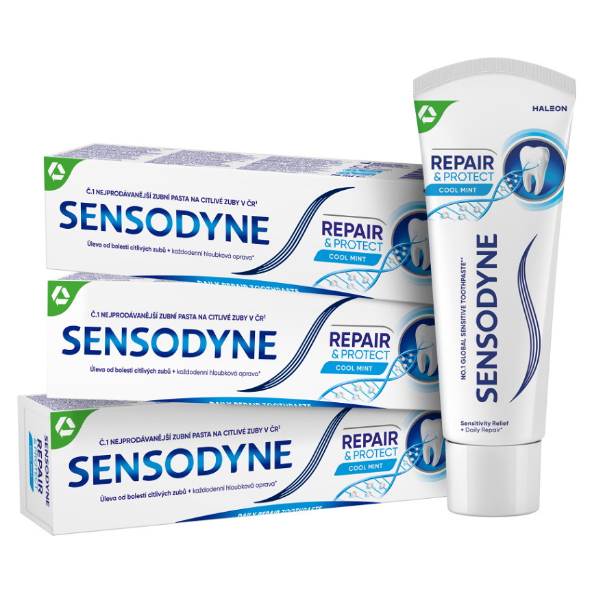 SENSODYNE zubná pasta Repair & Protect 3 x 75 ml