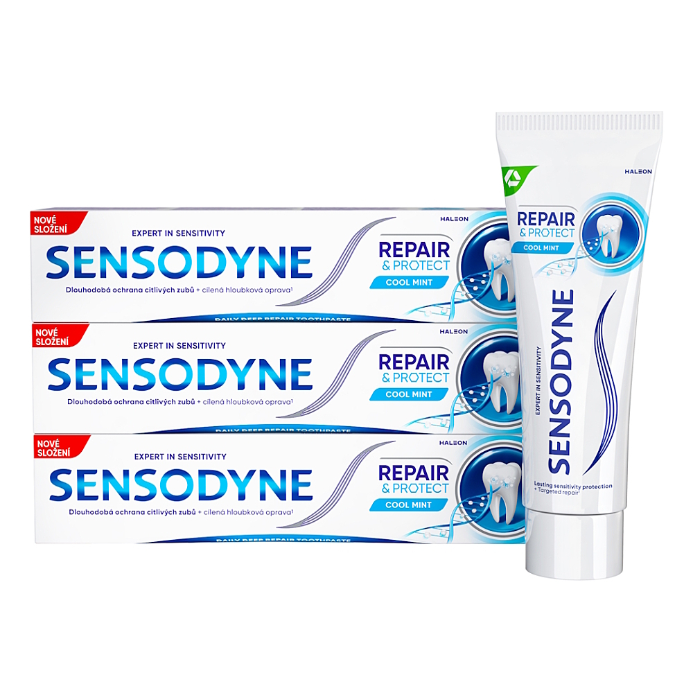 SENSODYNE zubná pasta Repair & Protect 3 x 75 ml