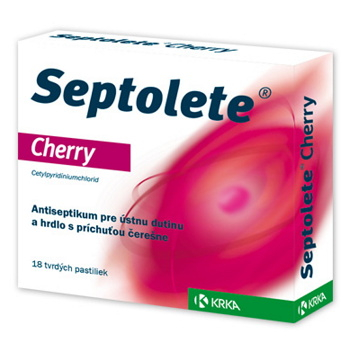SEPTOLETE Cherry 1,2 mg 18 tvrdých pastiliek