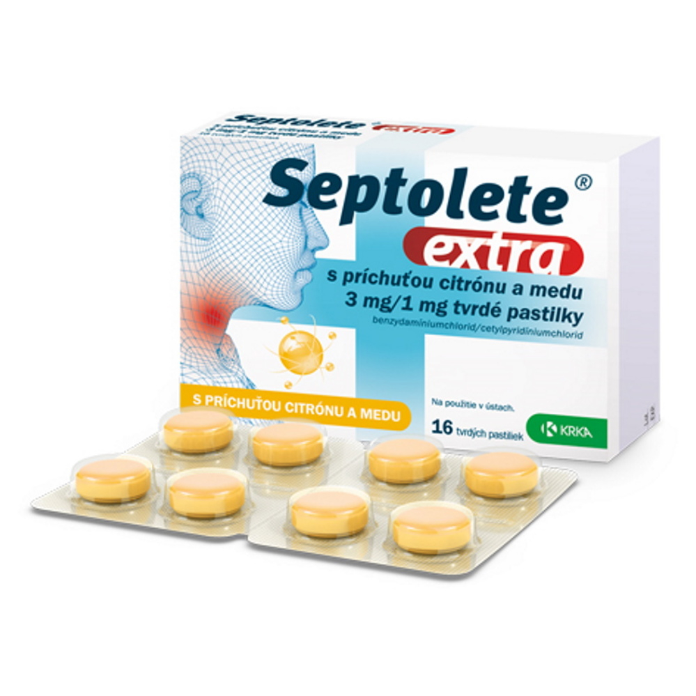 SEPTOLETE Extra citrón a med 3 mg/1 mg 16 pastiliek kúpite na Mojalekaren.sk