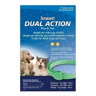 SERGEANT´S Dual Action antiparazitný obojok pre malé psy a mačky 34 cm