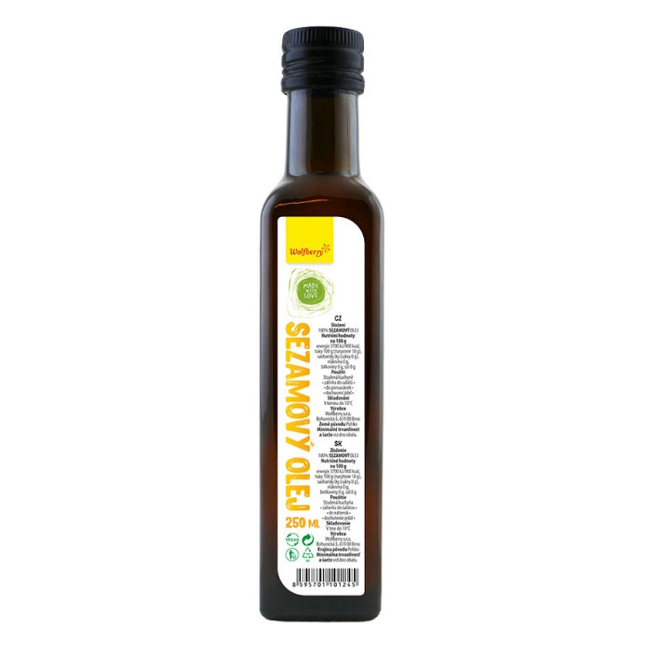 Wolfberry Sezamový olej stolový olej 250 ml