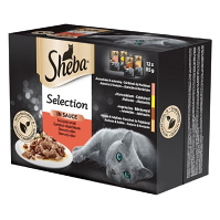 SHEBA Selection in Gravy kapsičky šťavnatý výber pre mačky 12 x 85 g
