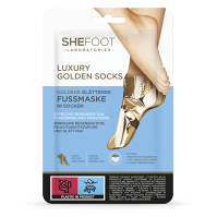 SHEFOOT Luxury golden - zlaté zjemňujúce ponožky 1 pár