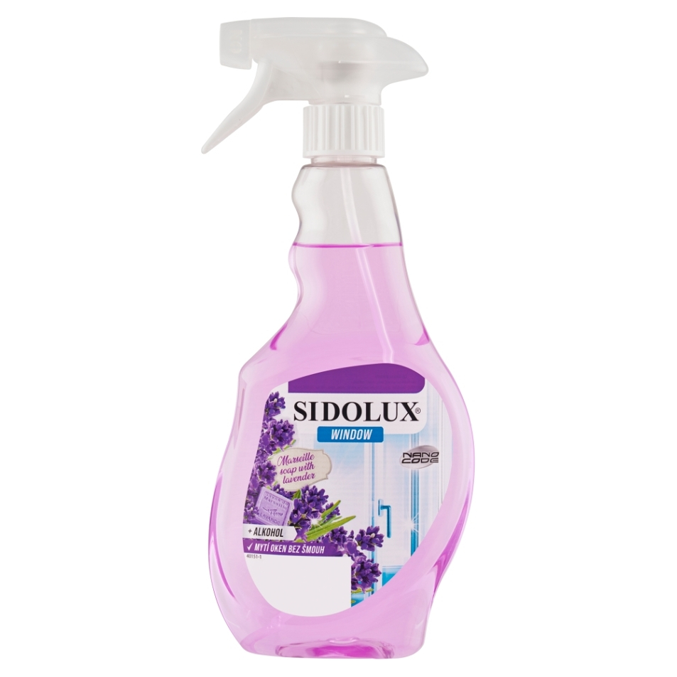 E-shop SIDOLUX Window Marseille Soap with Lavender prostriedok na umývanie skiel 500 ml