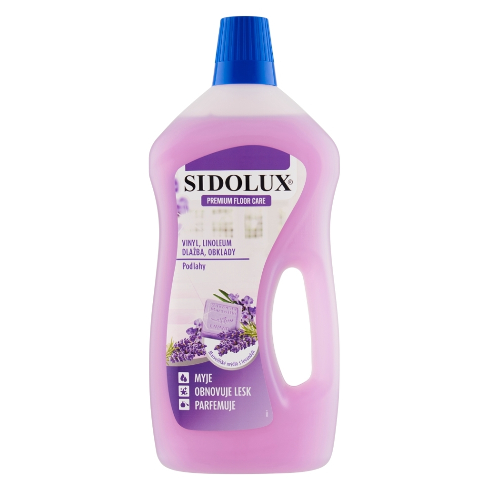 E-shop Sidolux Premium Floor Care Marseill Soap with Lavender vinyl a linoleum 750 ml