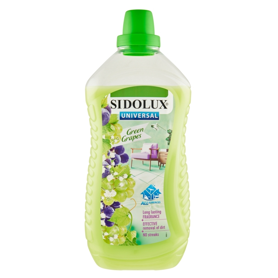E-shop SIDOLUX Universal Green Grapes prostriedok na umývanie všetkých umývateľných povrchov 1 l