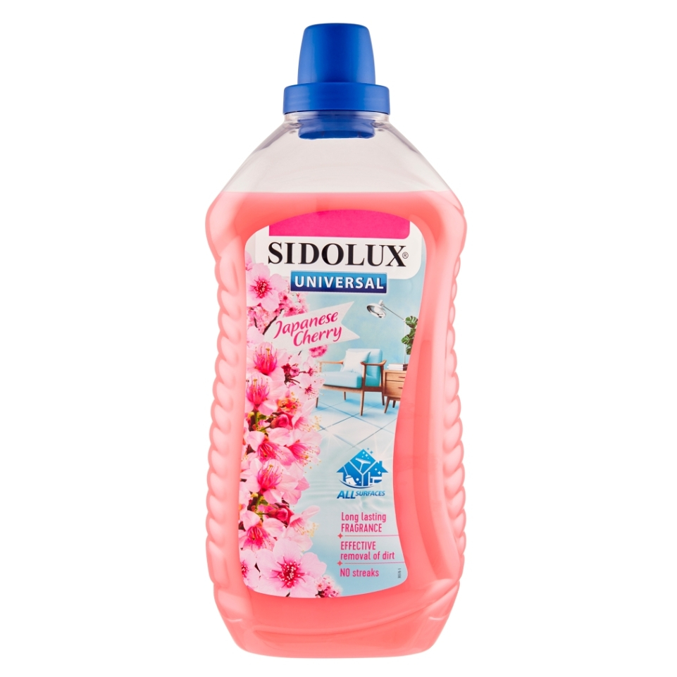 E-shop SIDOLUX Universal Japanese Cherry prostriedok na umývanie všetkých umývateľných povrchov 1 l