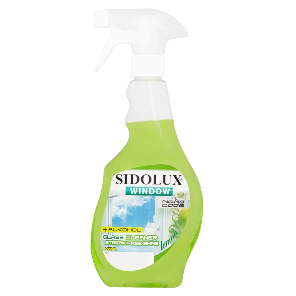 E-shop SIDOLUX Window čistič okien s nano technológiou lemon 500 ml