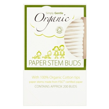 SIMPLY GENTLE Organické vatové tyčinky 200 kusov