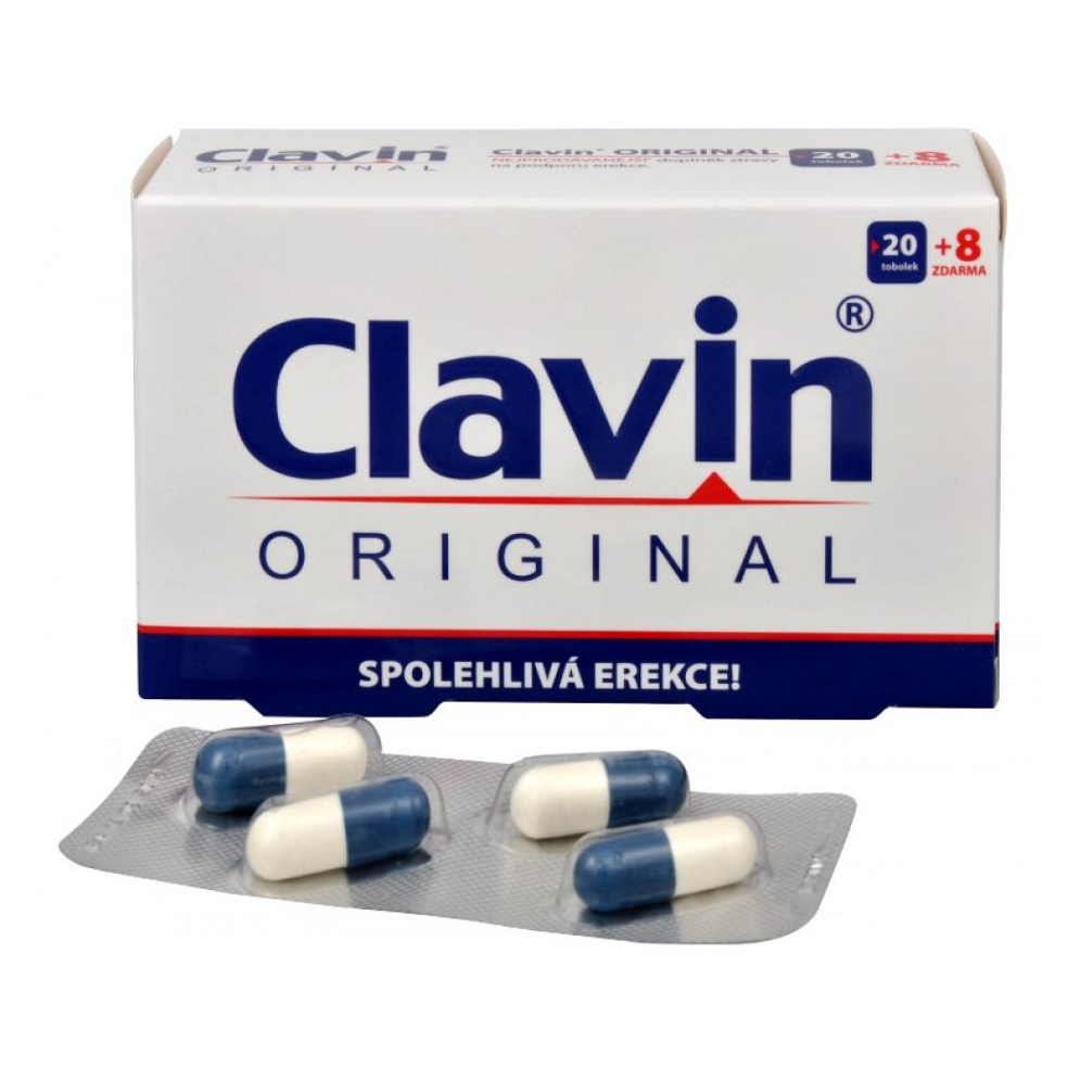 Clavin ORIGINAL tobolky na podporu erekcie 28 cps kúpite na Mojalekaren.sk