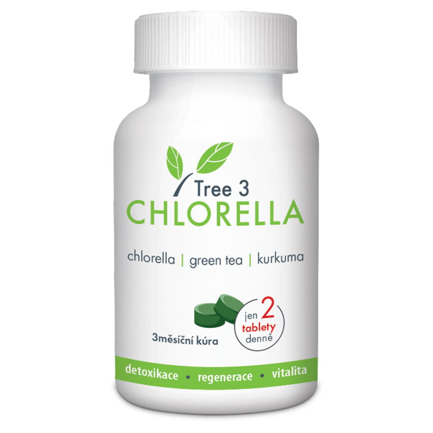 Swiss Tree3 Chlorella tablety na detoxikáciu 180 tbl