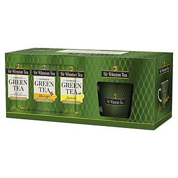 SIR WINSTON Green tea zelené čaje s hrnčekom 60 sáčkov (Zelené čaje)