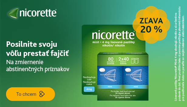 NICORETTE 20% zľavový kód