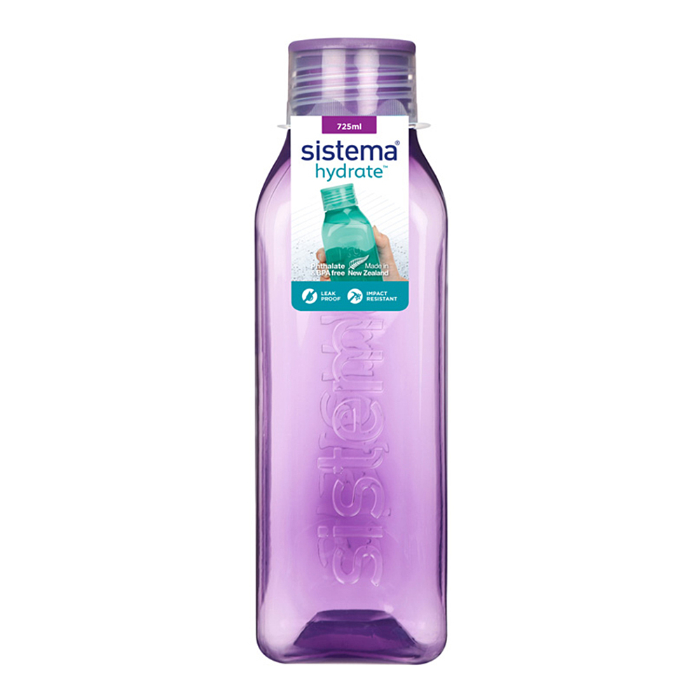 E-shop SISTEMA Hydrate Fľaša Square skrutkovacie viečko fialová 725 ml