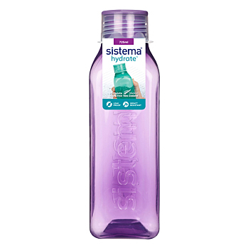 SISTEMA Hydrate Fľaša Square skrutkovacie viečko fialová 725 ml (Fľaše pre športovcov)