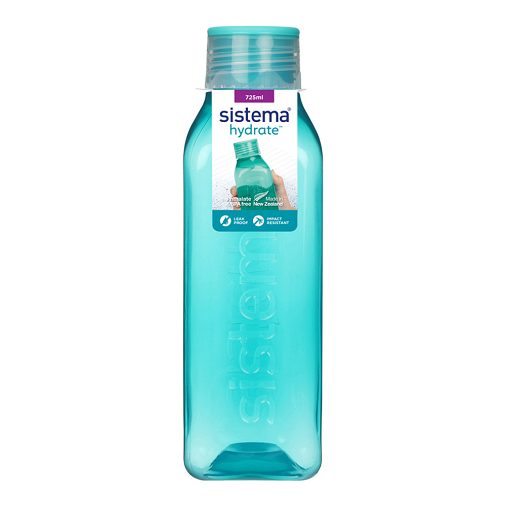 E-shop SISTEMA Hydrate Fľaša Square skrutkovacie viečko zelená 725 ml