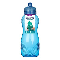 SISTEMA Hydrate Fľaša Squeeze Twist ‘n’ Sip modrá 460 ml