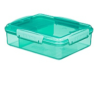 SISTEMA LUNCH Krabička na desiatu s 2 priehradkami zelená 975 ml