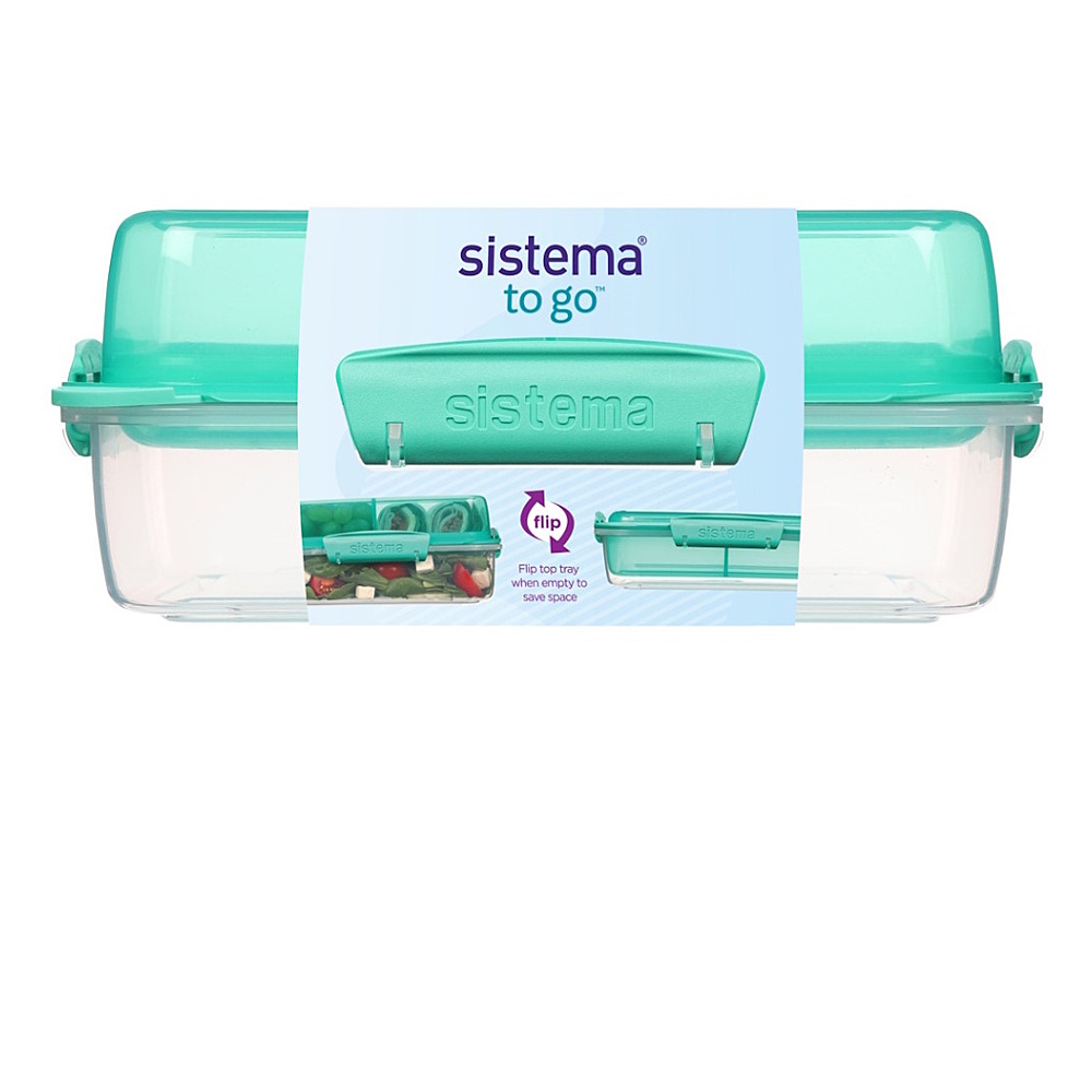 E-shop SISTEMA To go krabička na obed flip and nest zelená 1,8 l