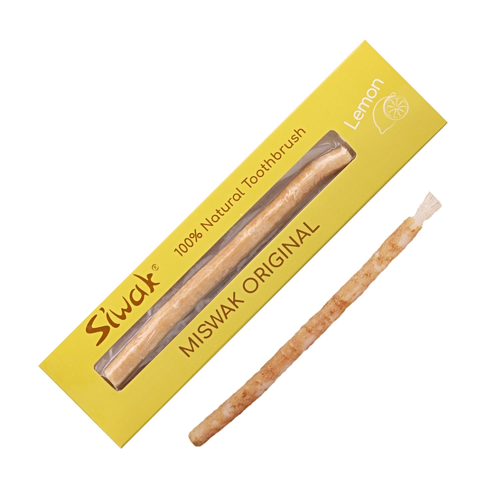 E-shop SIWAK Miswak Prírodná zubná kefka s príchuťou citrón