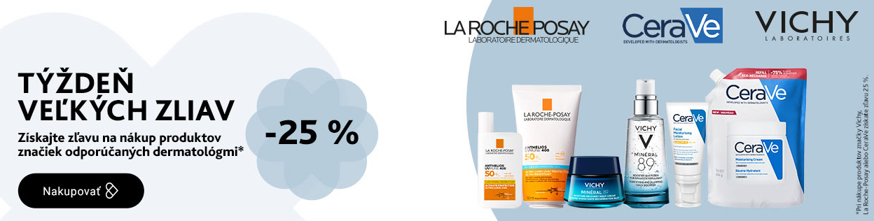 ZĽAVY AŽ 25 % na všetky značky L'OREAL