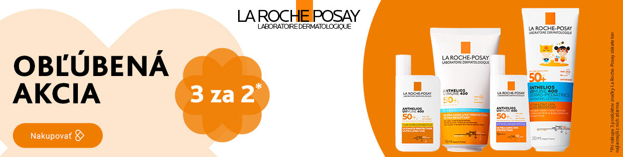 AKCIA 3 ZA CENU 2 na La Roche-Posay